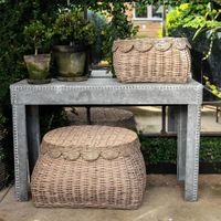 Zinc Garden Console Table