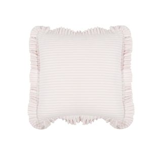 Tick Frill Cush 50x50 Pink