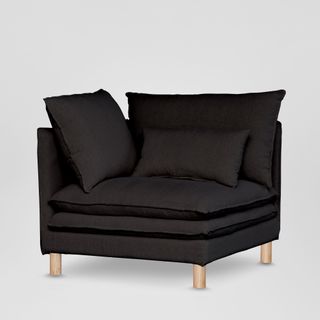 Aura Corner Sofa Base With Cover Charcoal