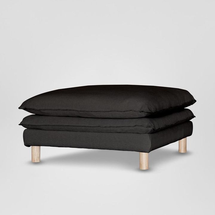 Aura Ottoman With Cover Charcoal