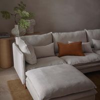 Aura Ottoman With Cover Natural