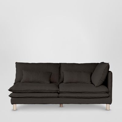 Aura 2str Right Arm Sofa Base With Cover Charcoal