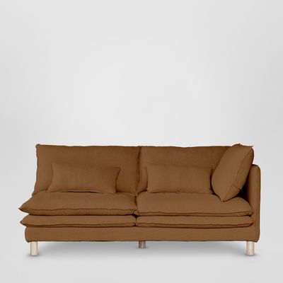 Aura 2str Right Arm Sofa Base With Cover Brown