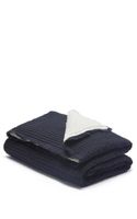 Ribbed Sherpa Throw Quilt Black