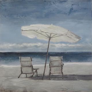 Two Deck Chairs w Umbrella