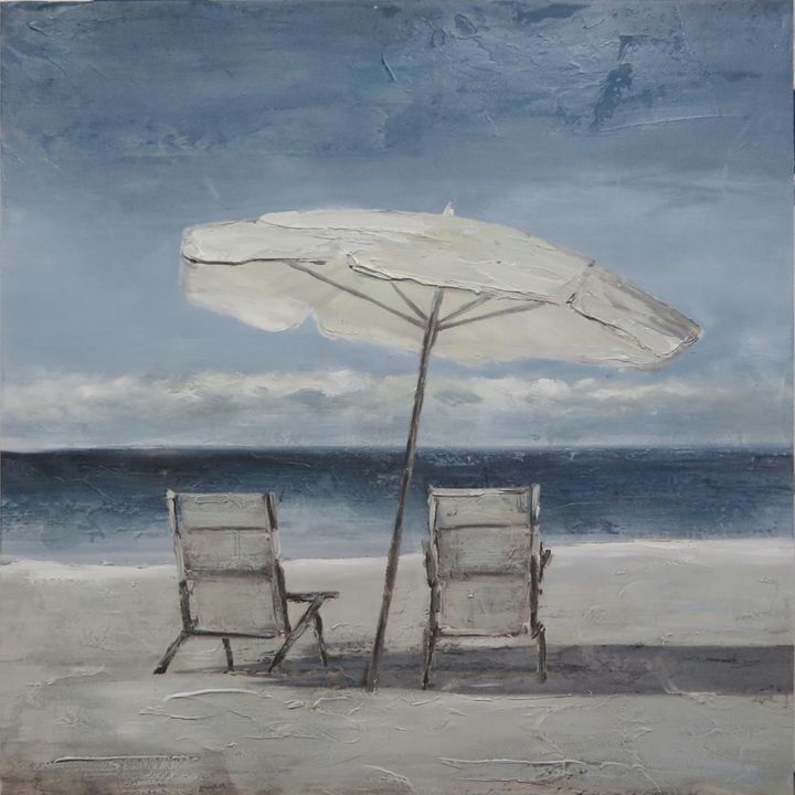 Two Deck Chairs w Umbrella