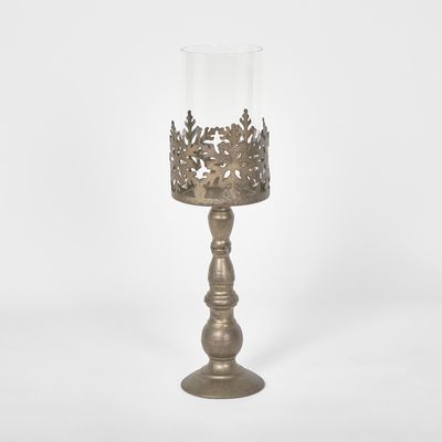 Snow Candle Holder Tanish