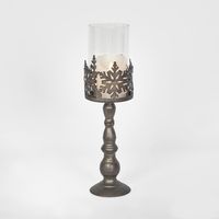 Snow Candle Holder Tanish