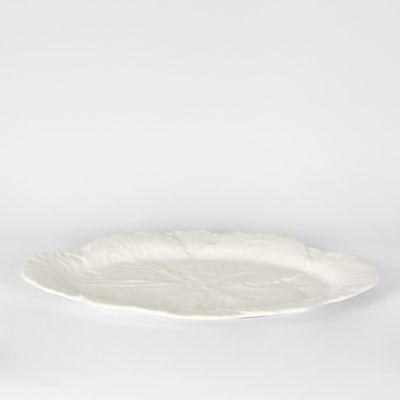 Luxe Cabbage Leaf Oval Platter