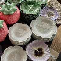 Luxe Cabbage Leaf Round Platter