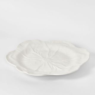 Luxe Cabbage Leaf Round Platter