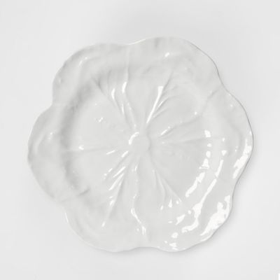 Luxe Cabbage Leaf Round Platter