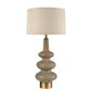 Linden Sandstone Table Lamp & Linen Shade