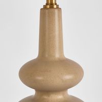 Linden Sandstone Table Lamp & Linen Shade