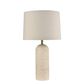 Olsen Travertine Table Lamp & Linen Shade