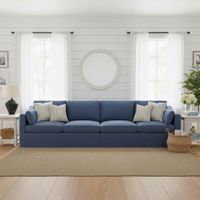 Meridien Black Lamp with Natural Linen Shade