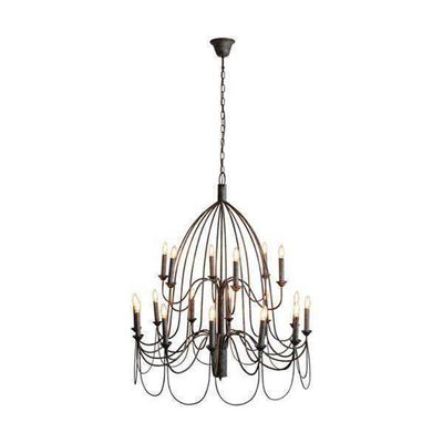 Large Arm Taupe Chandelier