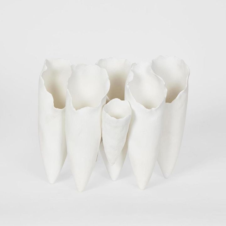 Antje Cone Vase White
