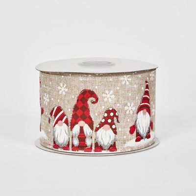 63mm -22.86m Xmas Gnome Ribbon
