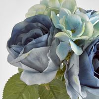 Dusty Blue Rose & Hydrangea Bouquet
