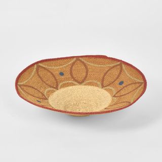 Kera Woven Tray Natural & Red