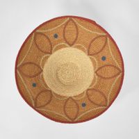Kera Woven Tray Natural & Red
