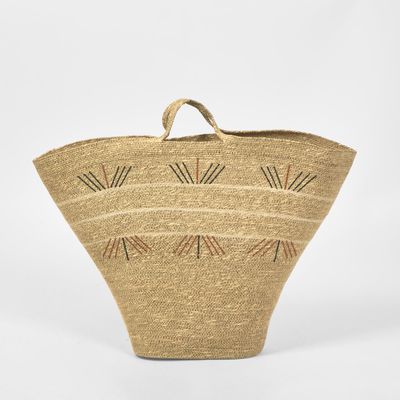 Soliel Woven Market Bag Natural