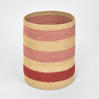 Tia Woven Basket Red & Pink