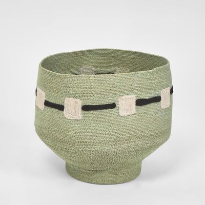 Thora Woven Basket Blue