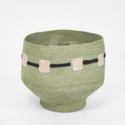 Thora Woven Basket Blue