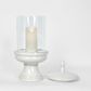 Nini Candle Holder with lid White Medium