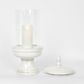 Nini Candle Holder with lid White Large