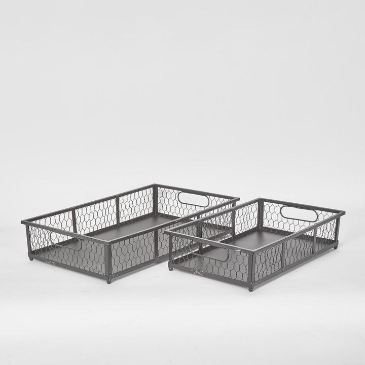 Picardy Wire Trays Set of 2