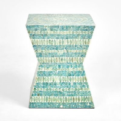 Terry Shell Inlay Side Table