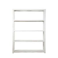 Carfu Wooden Shelf 45x150x200 White