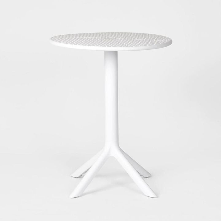 Ellee Café Bistro Table All Weather outdoor White 60cm