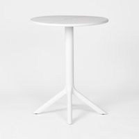 Ellee Café Bistro Table All Weather outdoor White 60cm