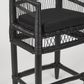 Livingstone Bar Chair Black/Black Cushion - Outdoor Under-Cover