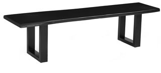 Milton Bench Black 200cm