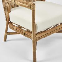 Havana Occasional ArmChair Rattan Cream Cushion