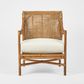 Havana Occasional Chair Rattan Cream Cushion