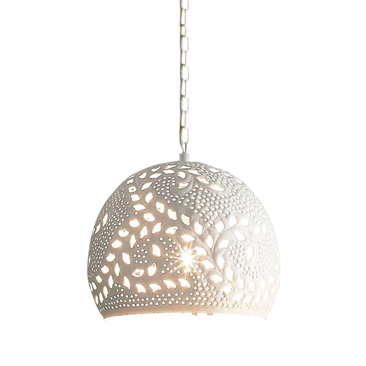 Coral Ceiling Pendant Small White