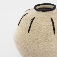 Idalia Woven Basket Natural & Black
