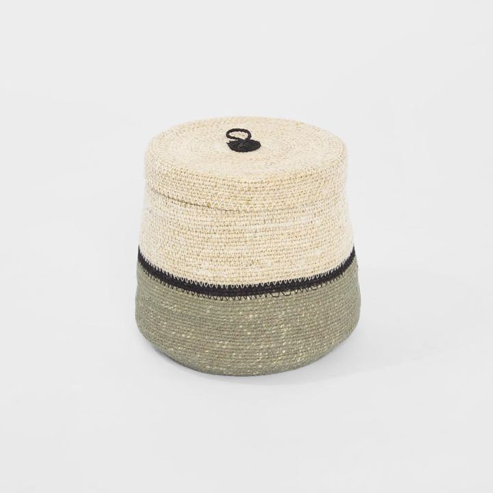 Kena Woven Basket Green
