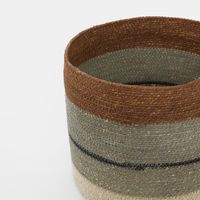 Sereda Woven Basket Green & Rust