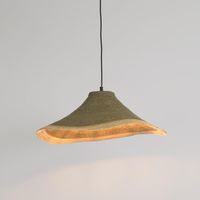 Amira Woven Pendant Shade Small Green & Natural