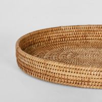 Paume Rattan Oval Tray Natural