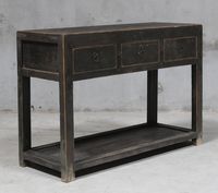 Shanxi Elm Console With 3 Drawers 150 Years Old