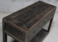 Shanxi Elm Console With 3 Drawers 150 Years Old