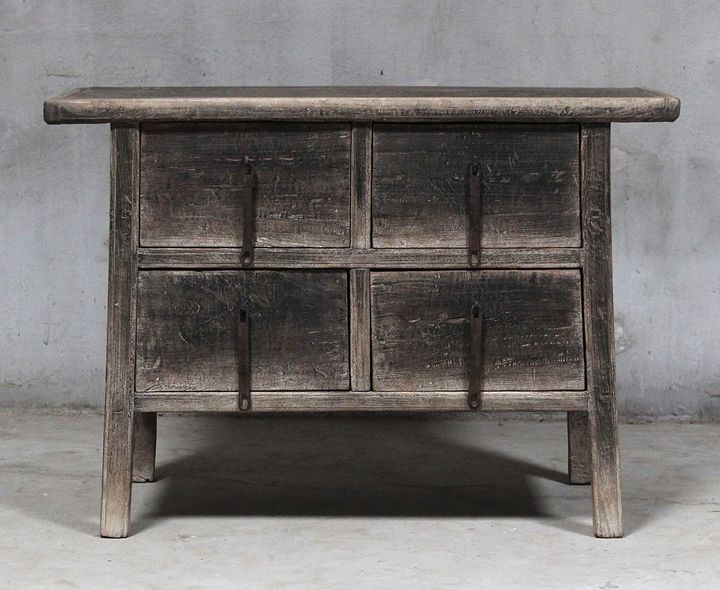 Shanxi 119cm Table with Drawers 130 Years Old